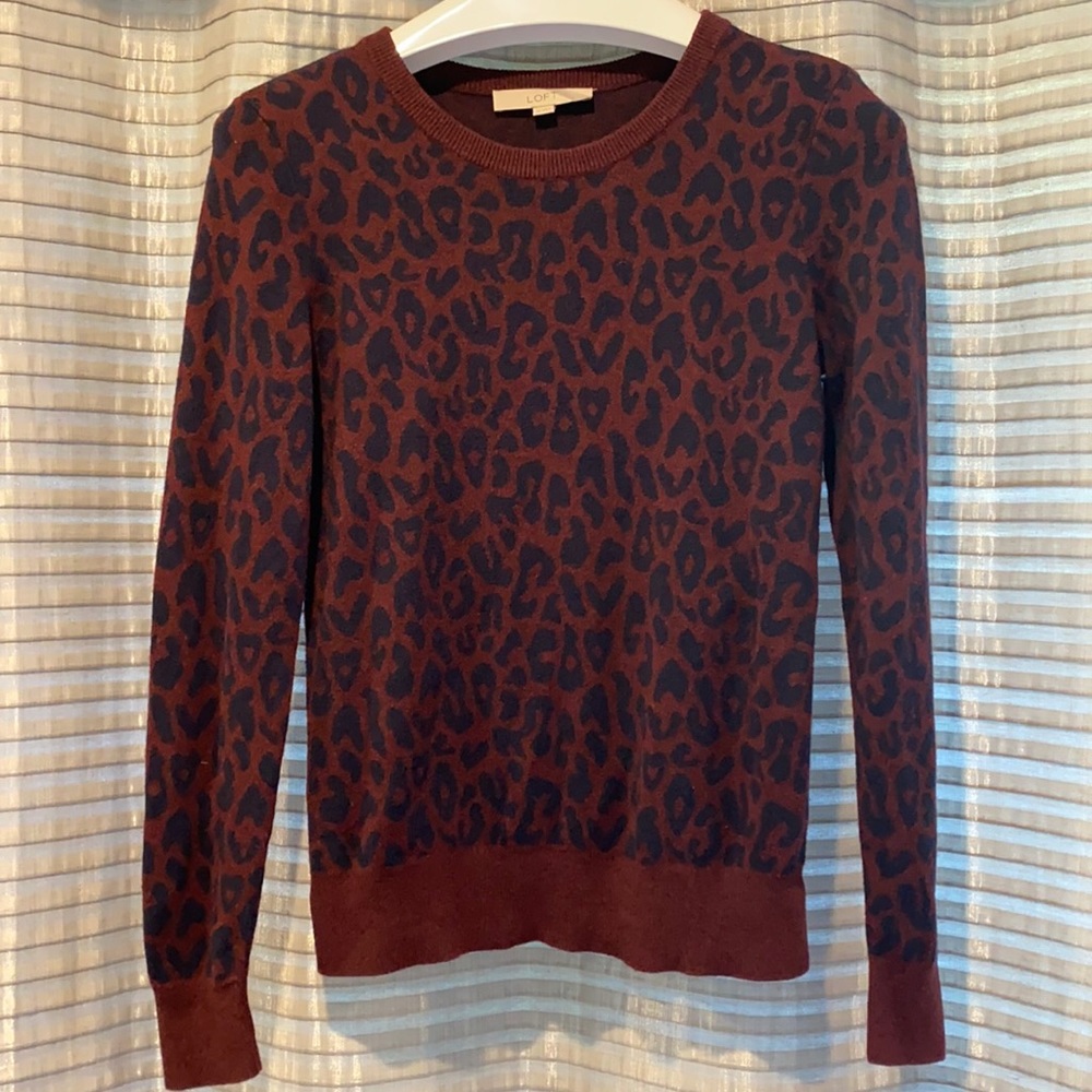 Leopard print sweater
